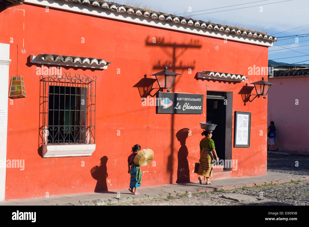 local people in Antigua, Guatemala, Central America Stock Photo