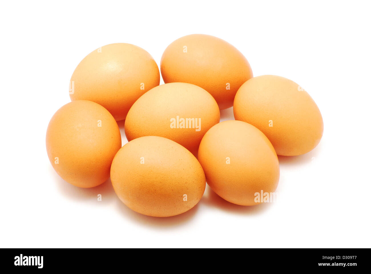 Bunch of eggs isolated on white background Stock Photo Alamy
