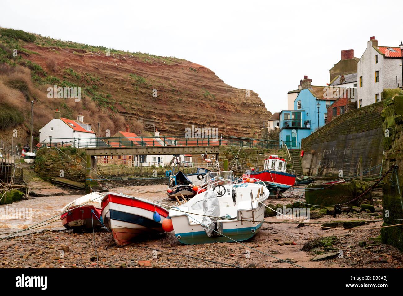 Staithes fishing village, near Whitby, Yorkshire Stock Photo Alamy