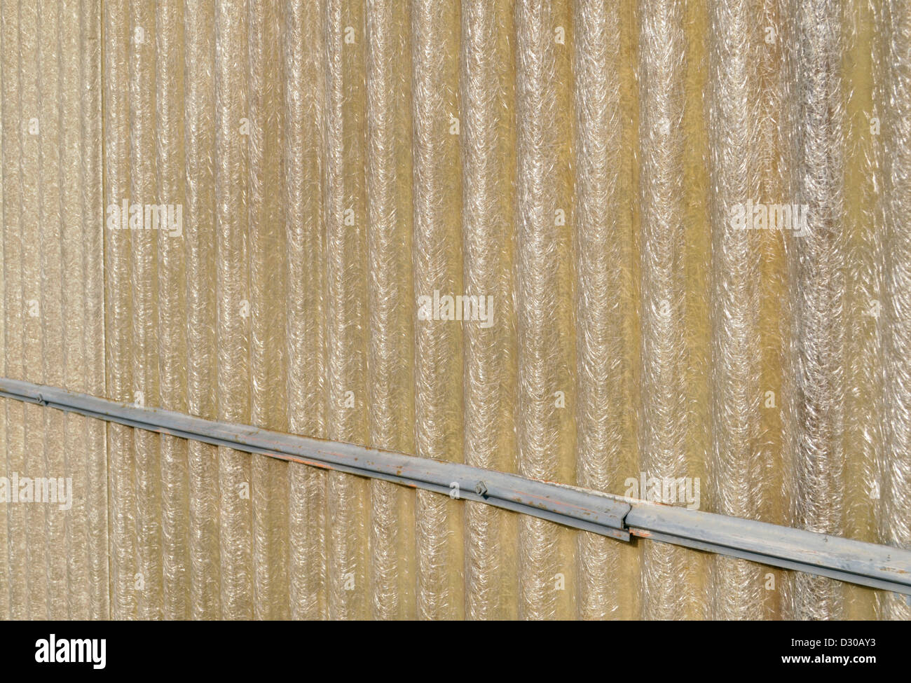 corrugated fibre glass sheet Stock Photo