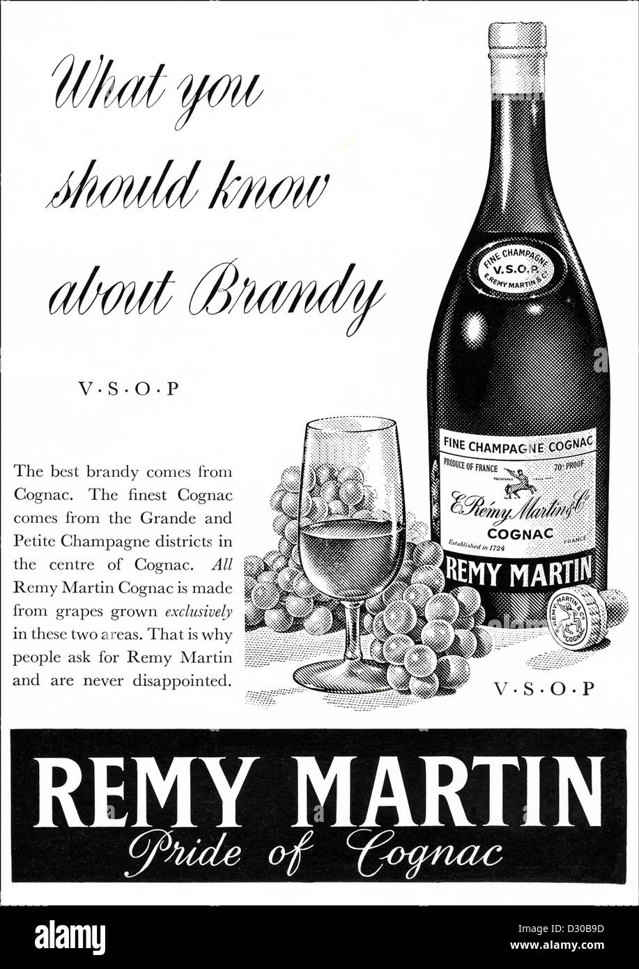 Raynal Napoleon Finest French Brandy Print Ad