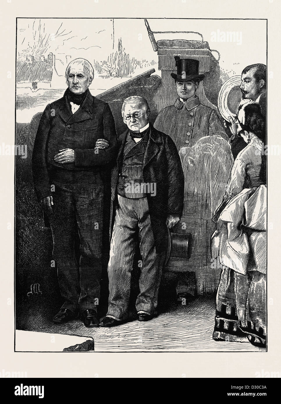 TWO VETERAN FRENCH STATESMEN MM THIERS AND GUIZOT Stock Photo Alamy