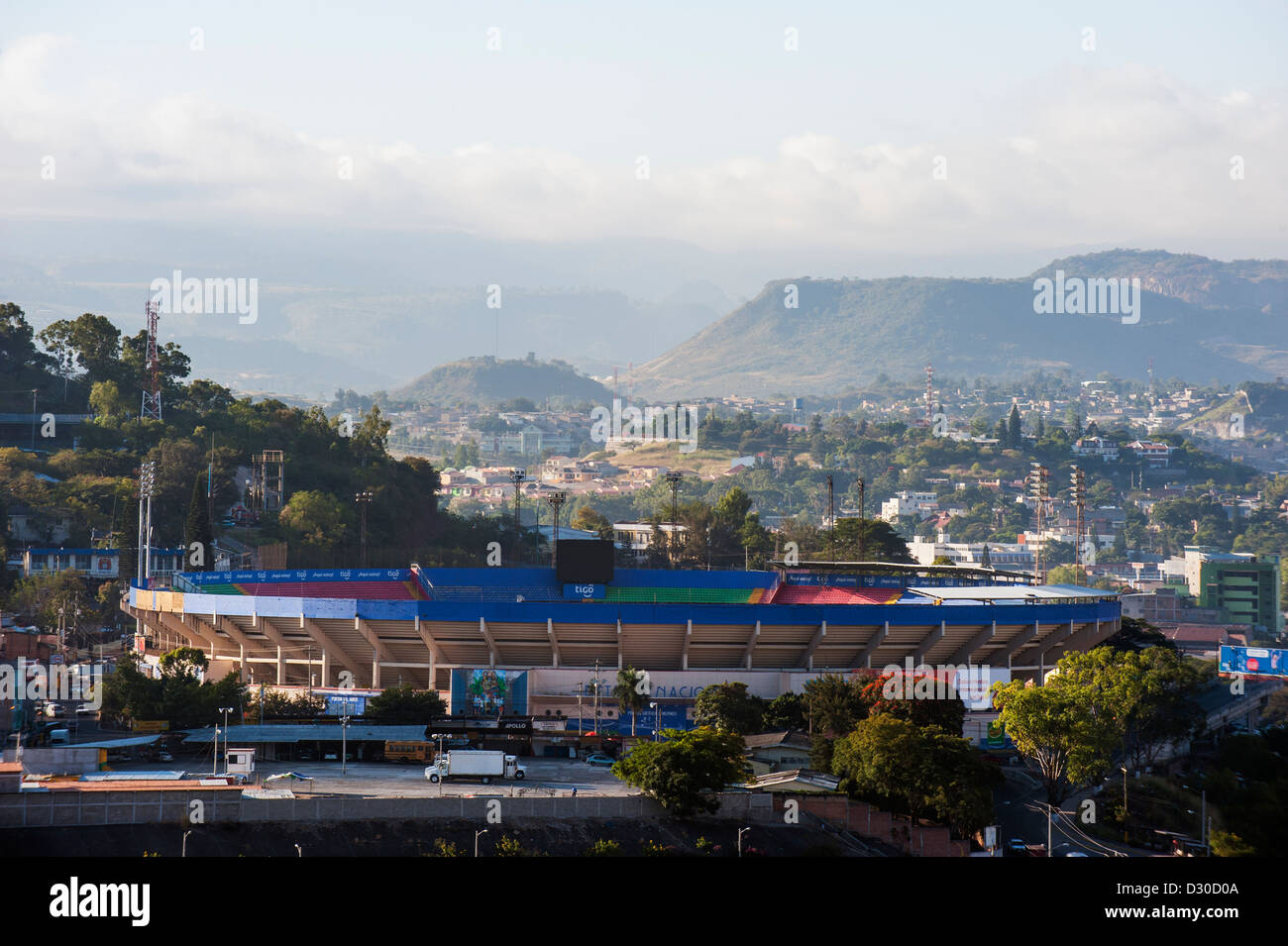 football stadium, Tegucigalpa (capital city), Honduras, Central America Stock Photo