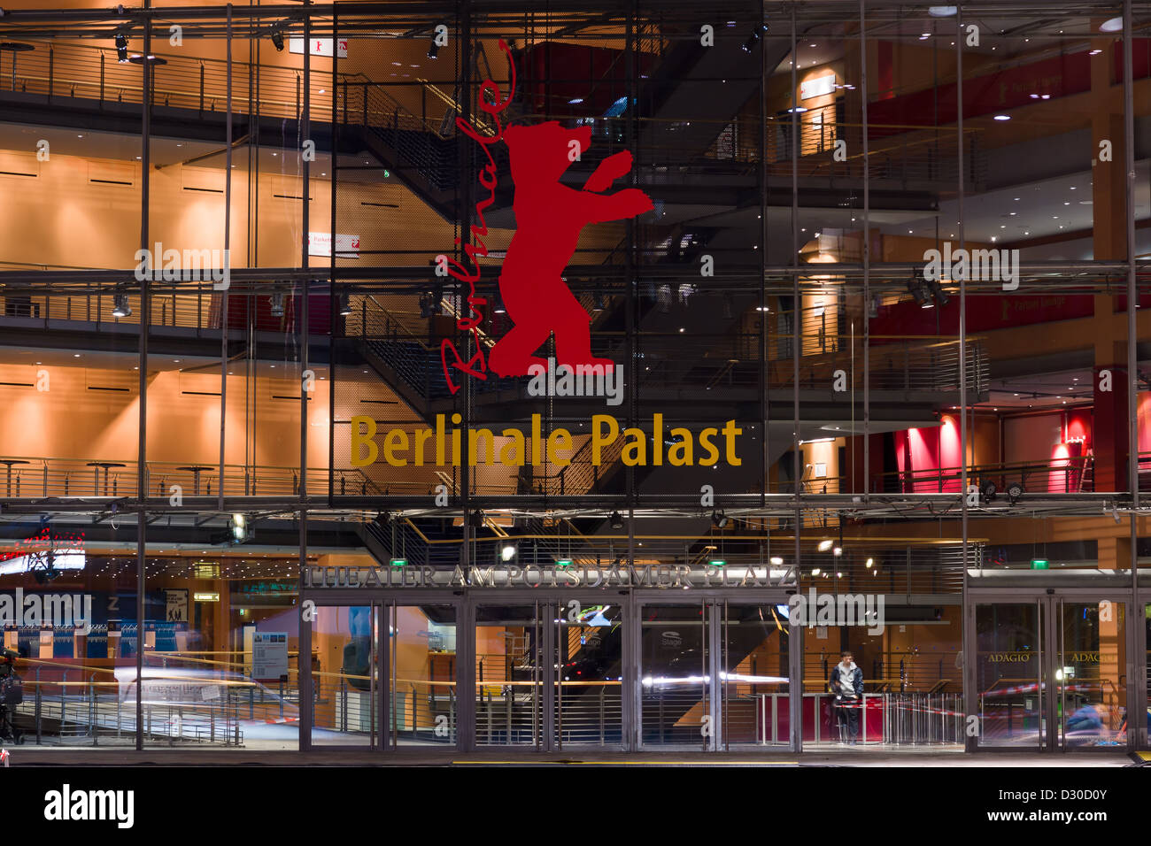 Berlinale Palast, the main venue the Berlinale International Film Festival, Stock Photo