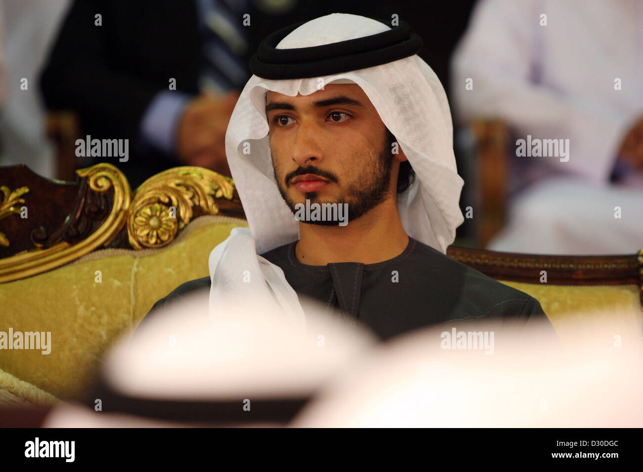 Dubai, United Arab Emirates, Sheikh Majid Bin Mohammed Bin Rashid Al Maktoum  in portrait Stock Photo - Alamy