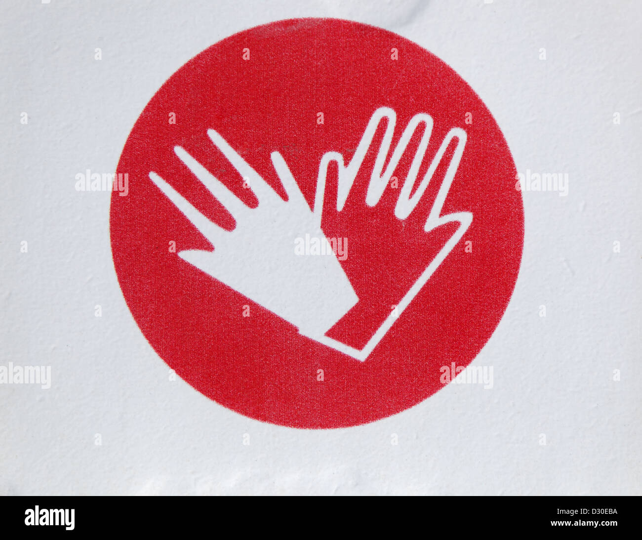 Dubai, United Arab Emirates wear, Gebotsschild, gloves Stock Photo - Alamy