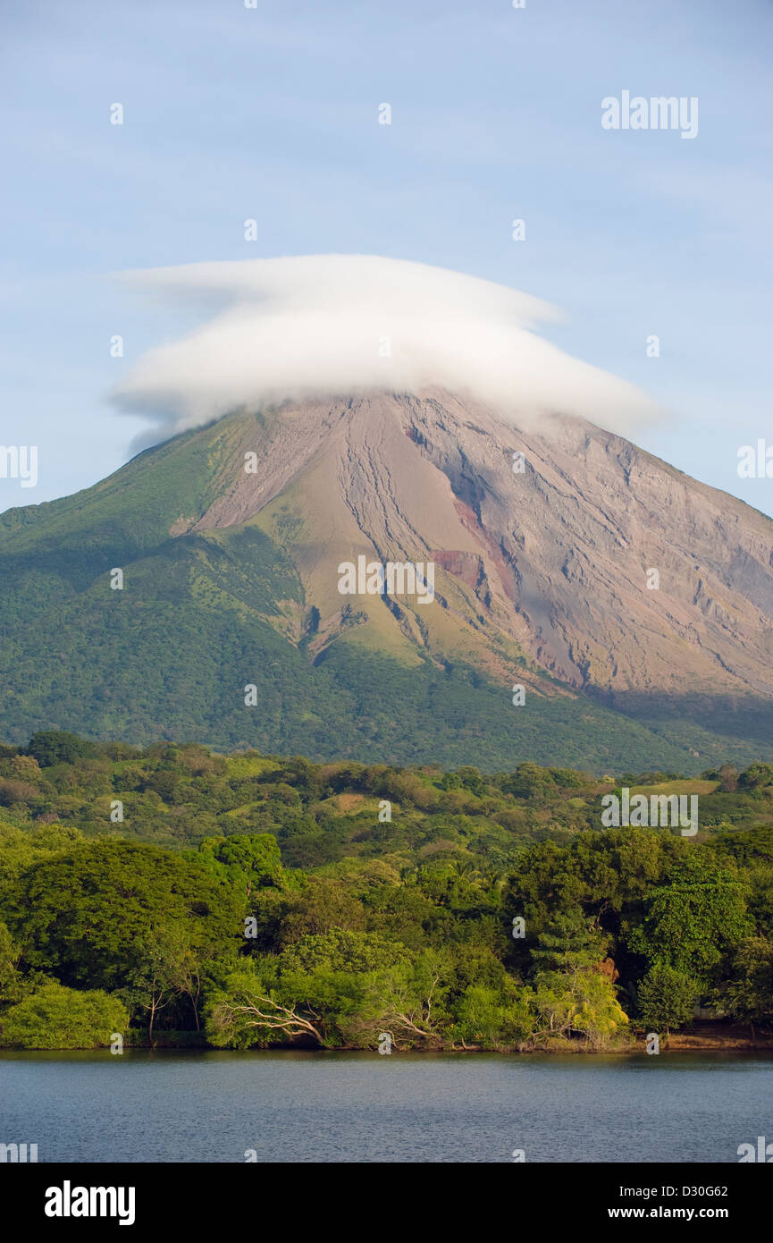 Volcan Concepcion (1610m), Ometepe Island, Lake Nicaragua, Nicaragua, Central America Stock Photo