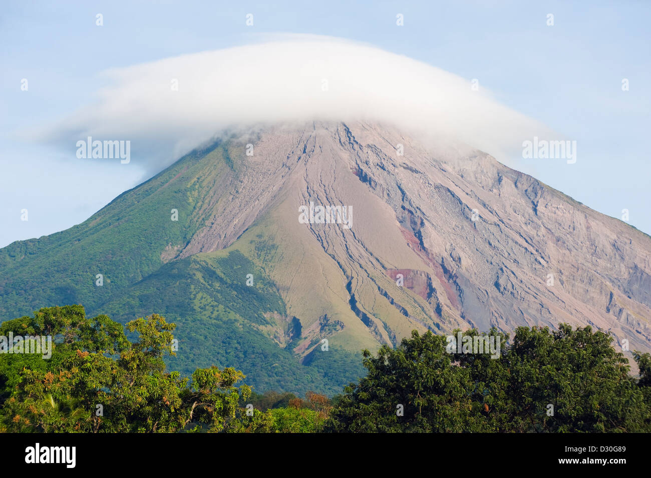 Volcan Concepcion (1610m), Ometepe Island, Lake Nicaragua, Nicaragua, Central America Stock Photo