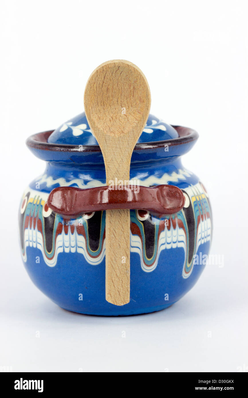 Traditional ceramic from Bulgaria, isolated object Stock Photo