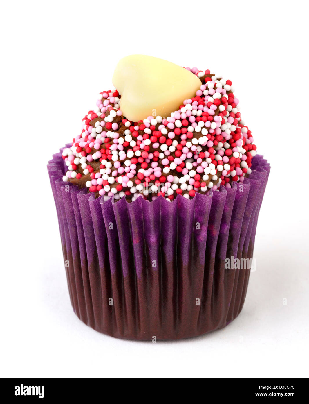 Valentine's Day Cupcake Stock Photo