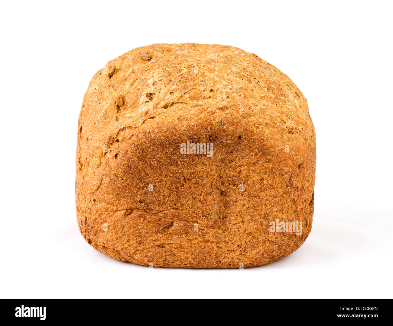Loaf of homemade wholemeal bread Stock Photo