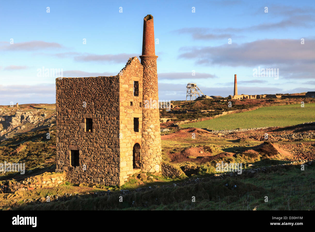 Wheal Owles Mine near Botallack in the far west of Cornwall Stock Photo