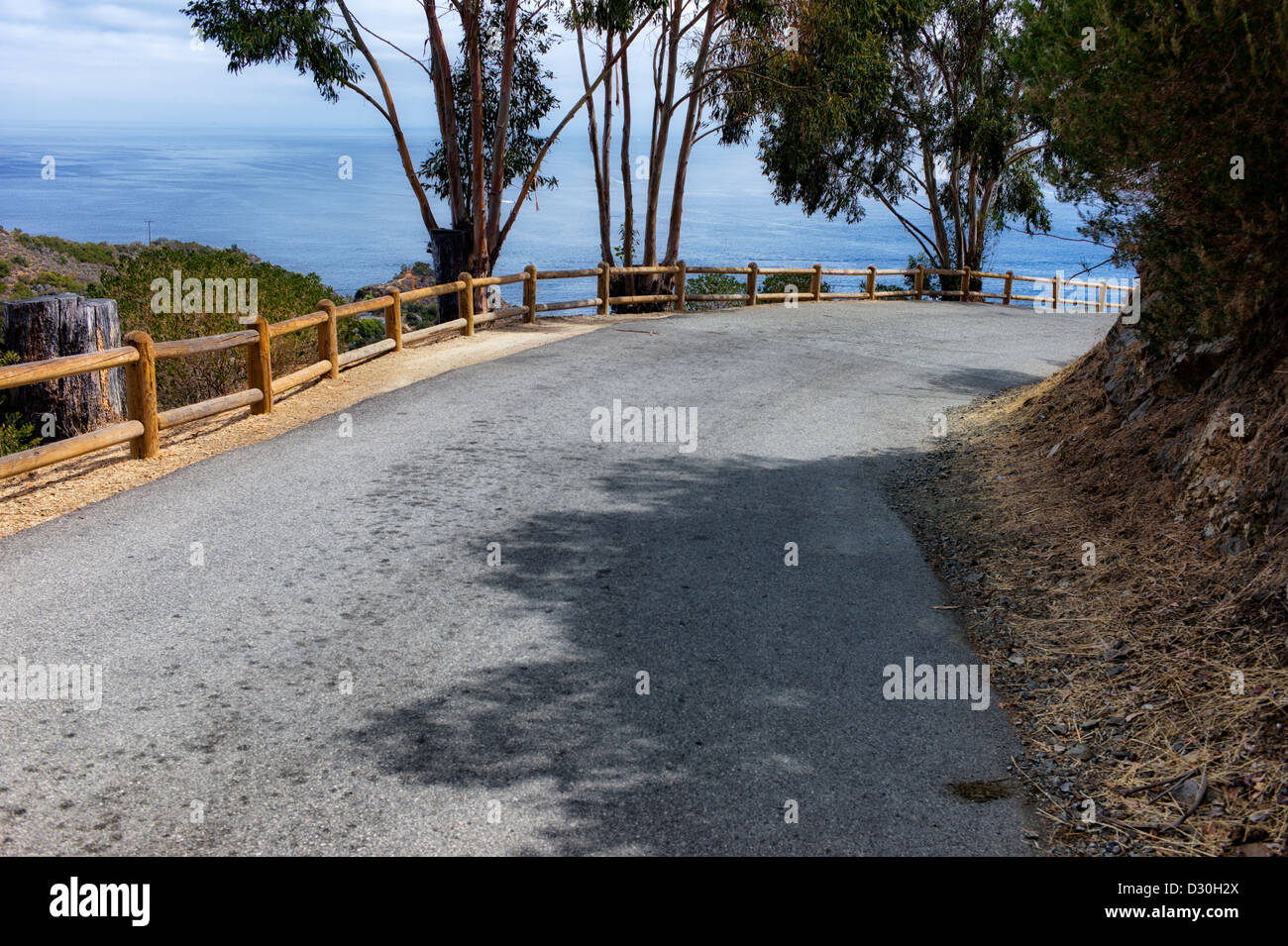 Road around Catalina Island, California Stock Photo