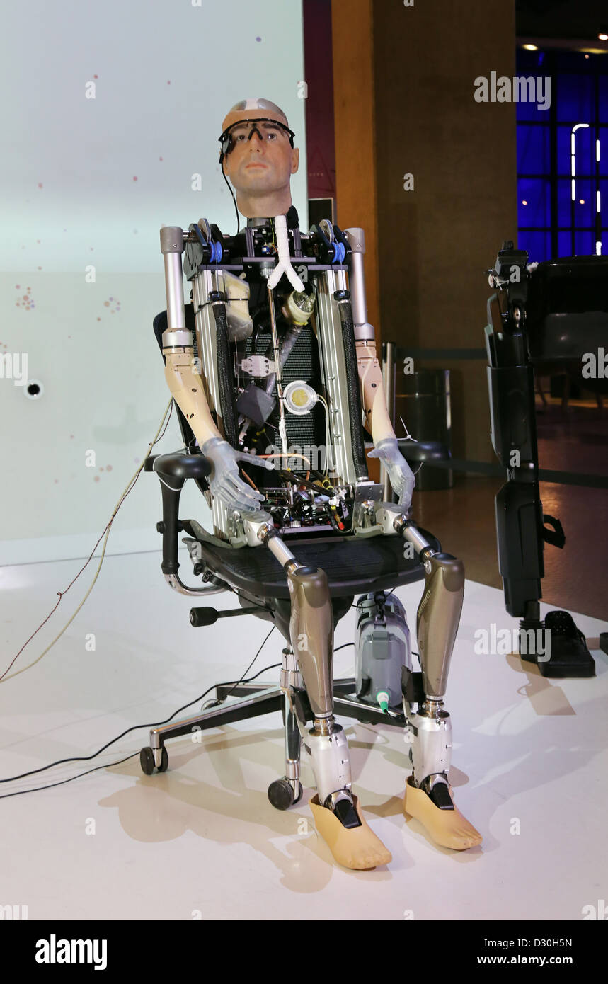 Rex Robot bionic man at Science Museum Stock Photo