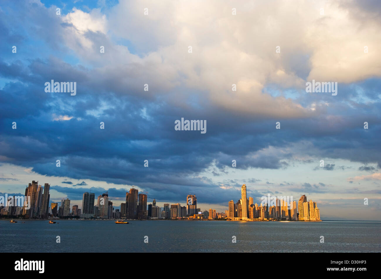 city skyline, Panama City, Panama, Central America Stock Photo