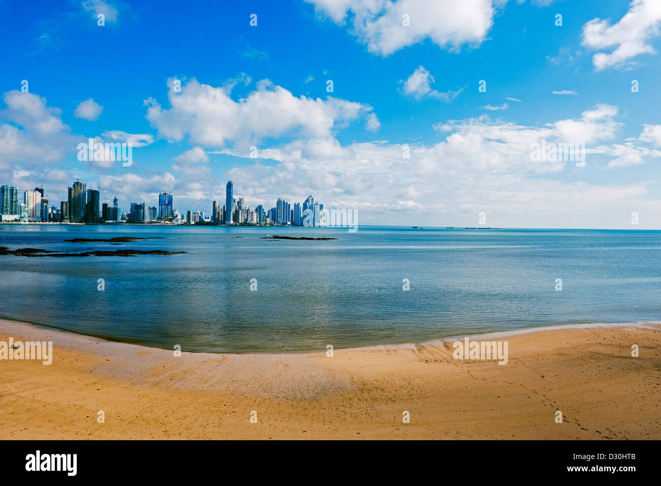 city skyline, Panama City, Panama, Central America Stock Photo