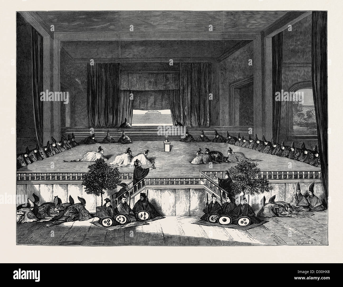 A VISIT TO THE MIKADO OF JAPAN Stock Photo Alamy