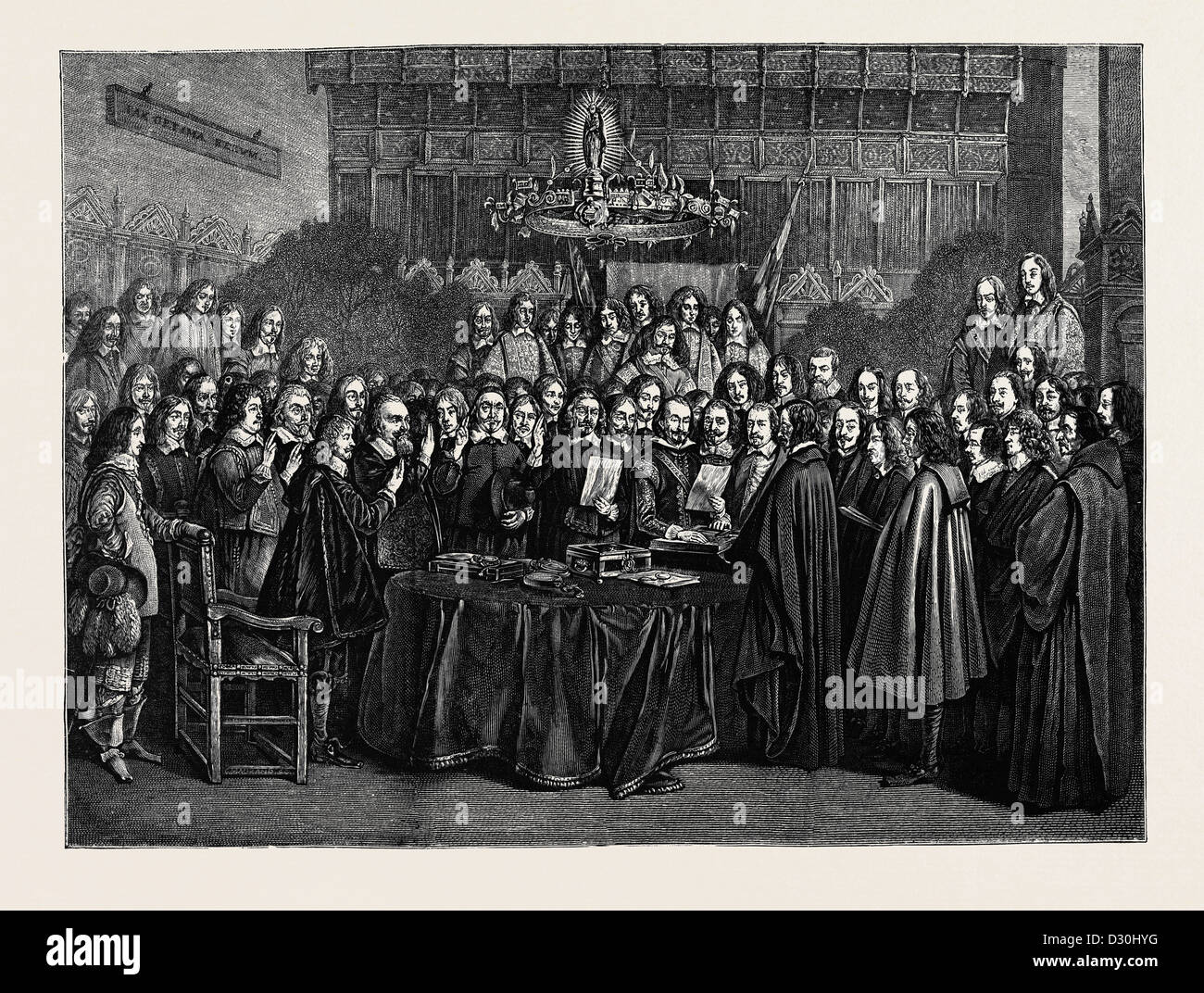 TREATY OF WESTPHALIA, BY TERBURG Stock Photo Alamy