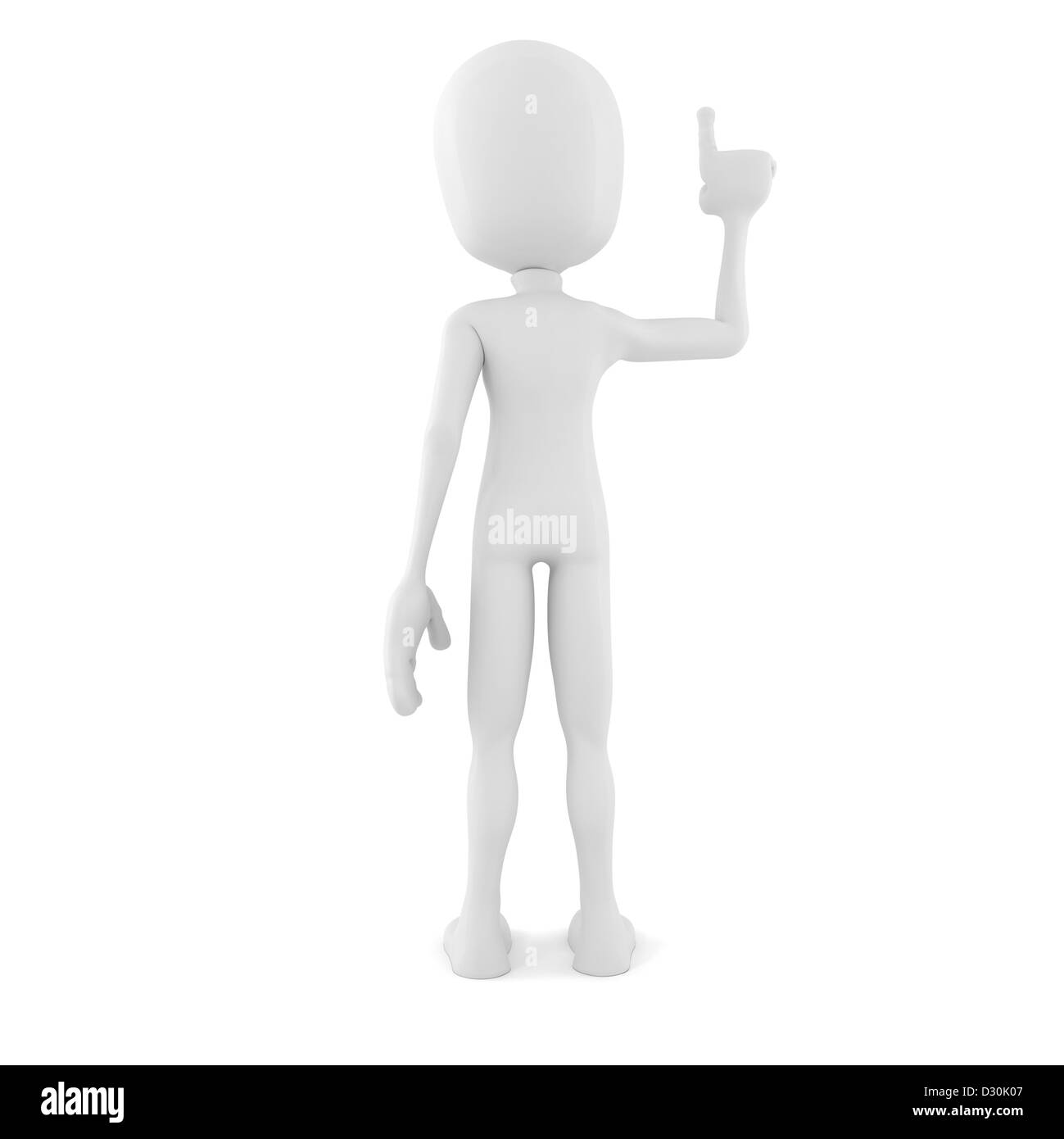 3d man pointing up Stock Photo Alamy