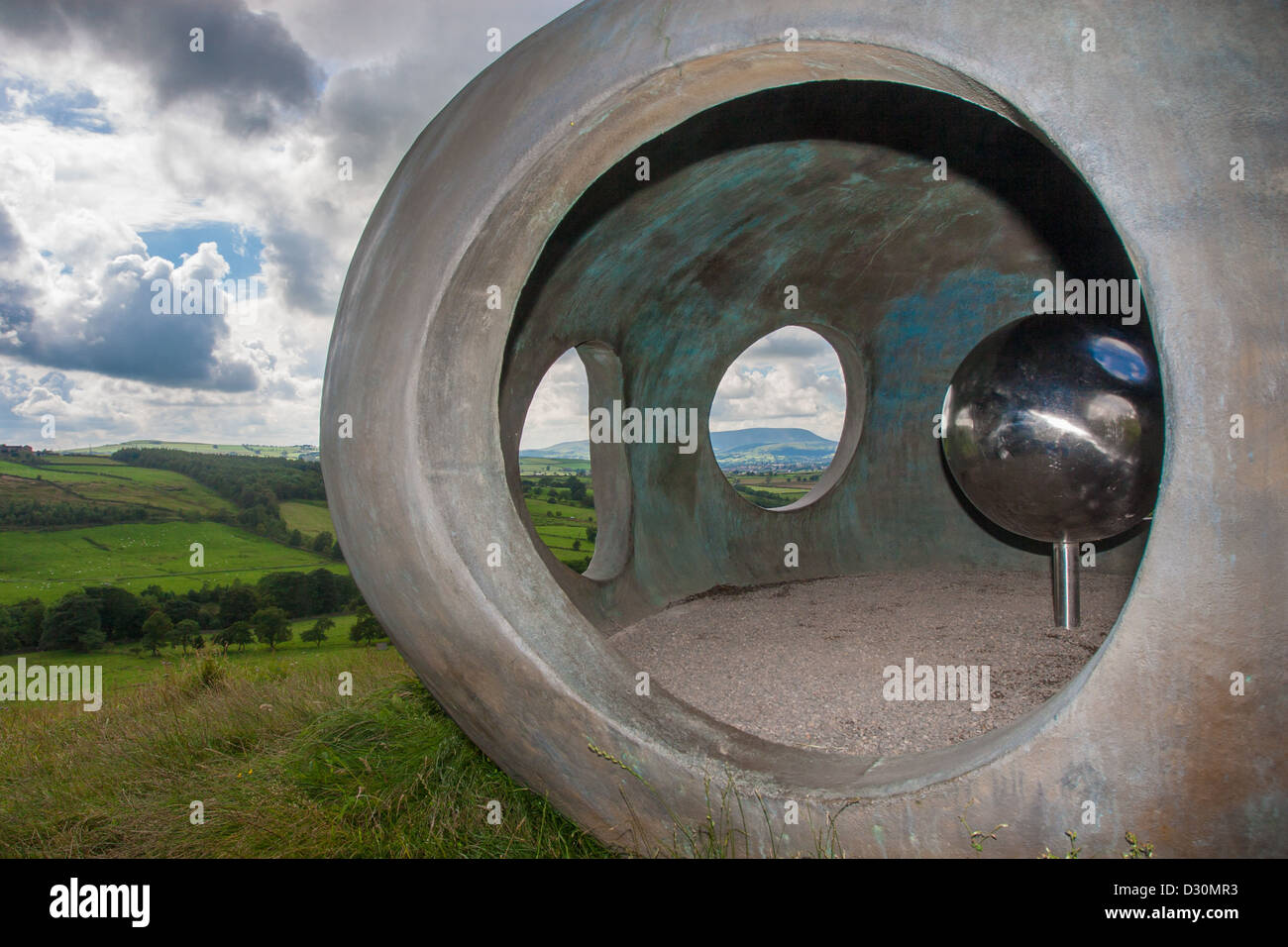 The Atom Panopticon in Wycollar Country Park, Pendle, Lancashire Stock ...