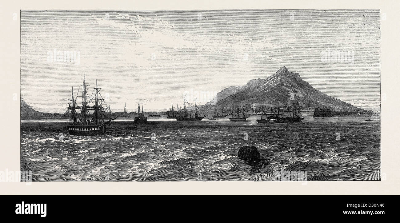 THE NEW TREATY PORT OF HAKODADI JAPAN 1869 Stock Photo