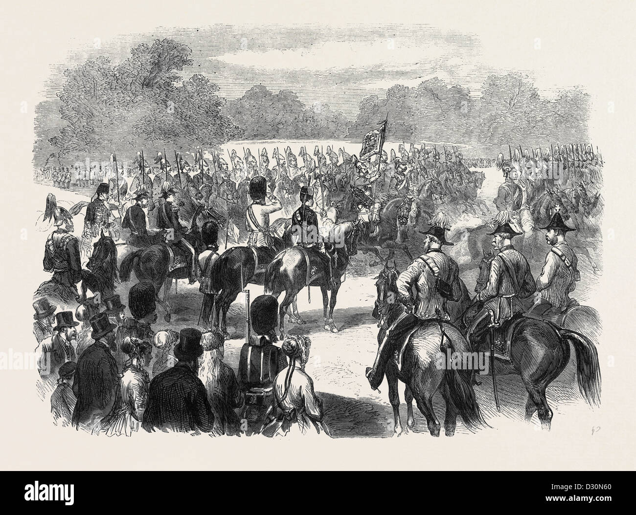 THE GUARDS' PARADE AT THE HORSE GUARDS IN HONOUR OF QUEEN VICTORIA'S