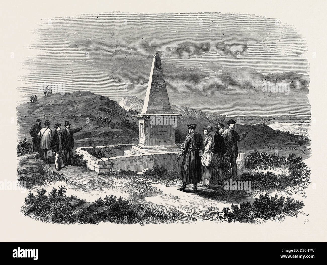 THE CRIMEA REVISITED: MONUMENT AT THE SALIENT OF THE REDAN 1869 Stock Photo