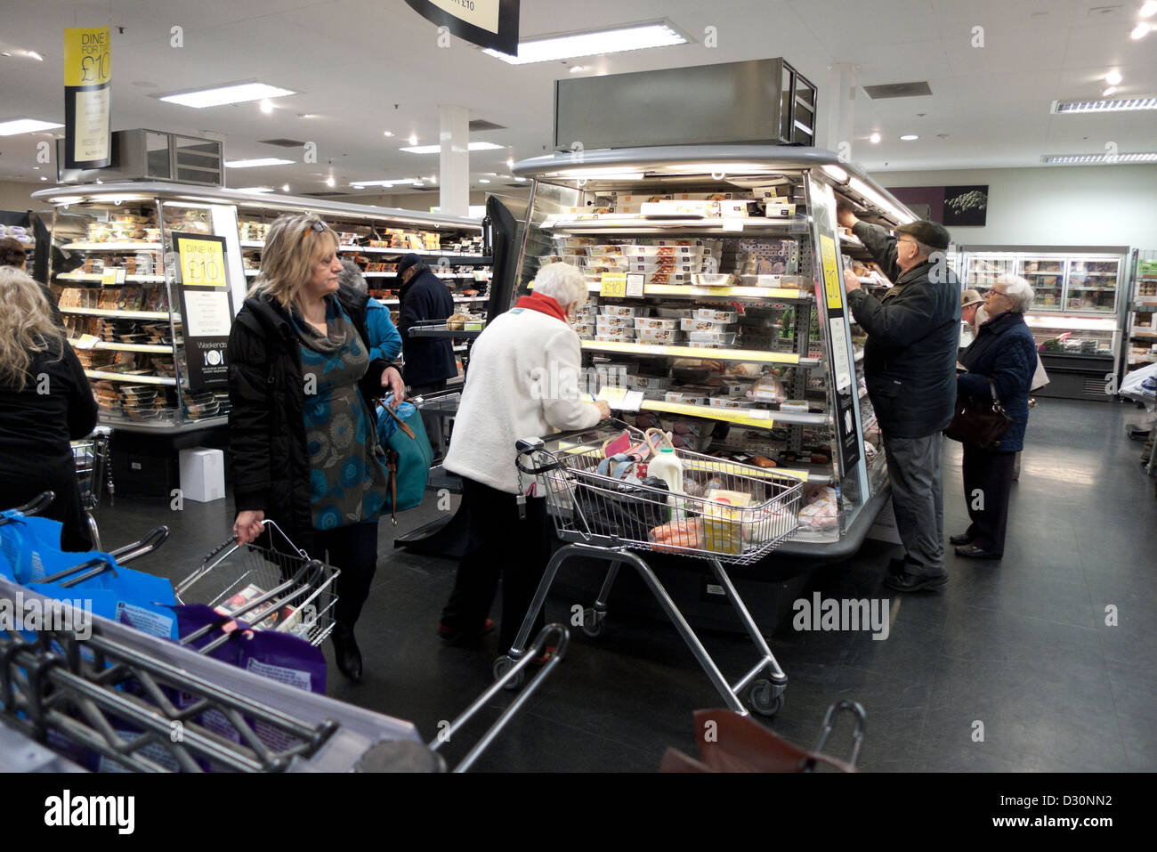 Marks Spencer Food Aisle Hi res Stock Photography And Images Alamy