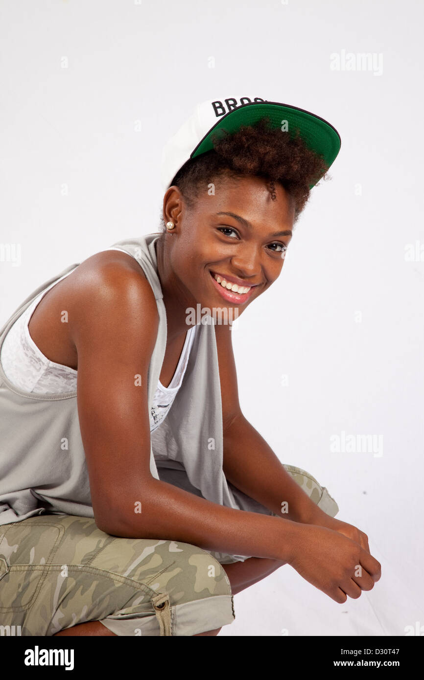 black girl baseball cap