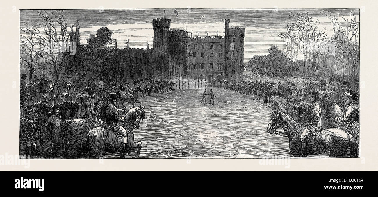 Kilkenny castle engraving hi-res stock photography and images - Alamy