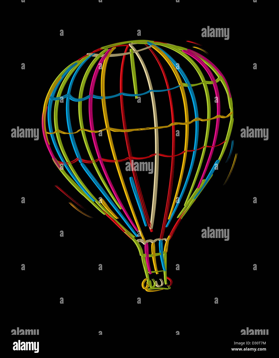 Hot air balloon drawing hires stock photography and images Alamy