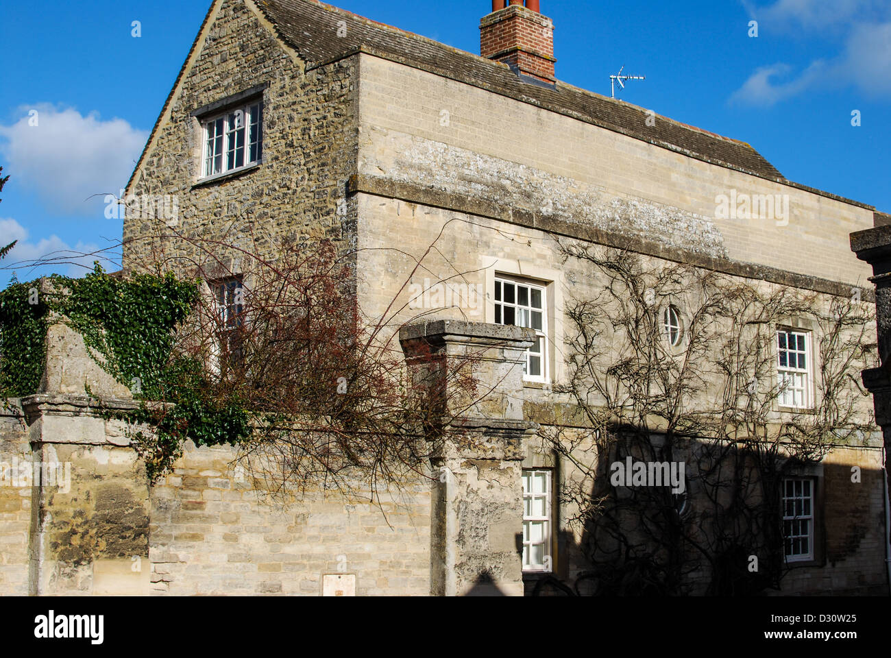 Old house in Woodstock Village Oxfordshire Stock Photo Alamy