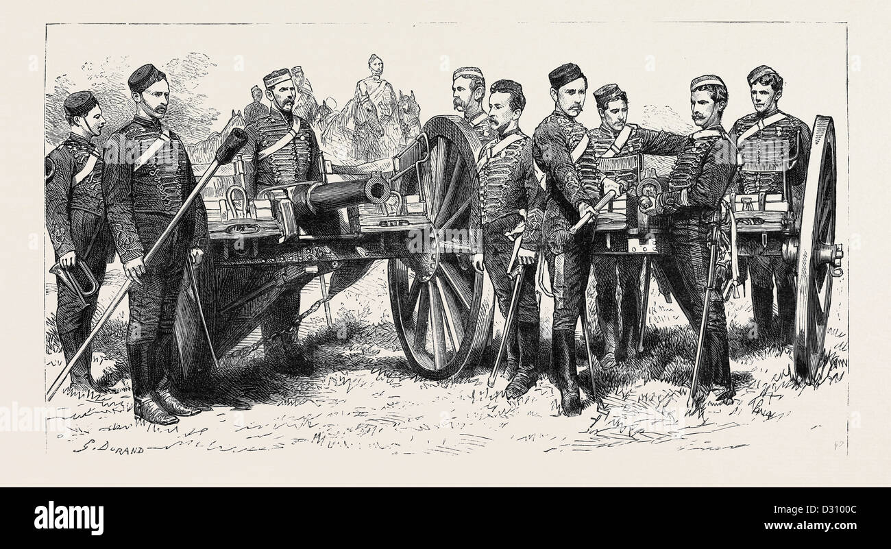 THE E BATTERY, B BRIGADE ROYAL HORSE ARTILLERY, DECORATED FOR