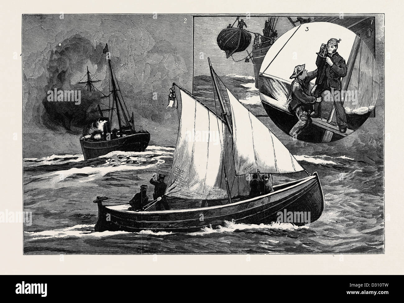 SEVEN HUNDRED MILES IN THE "BERTHON" COLLAPSIBLE LIFEBOAT Stock Photo Alamy