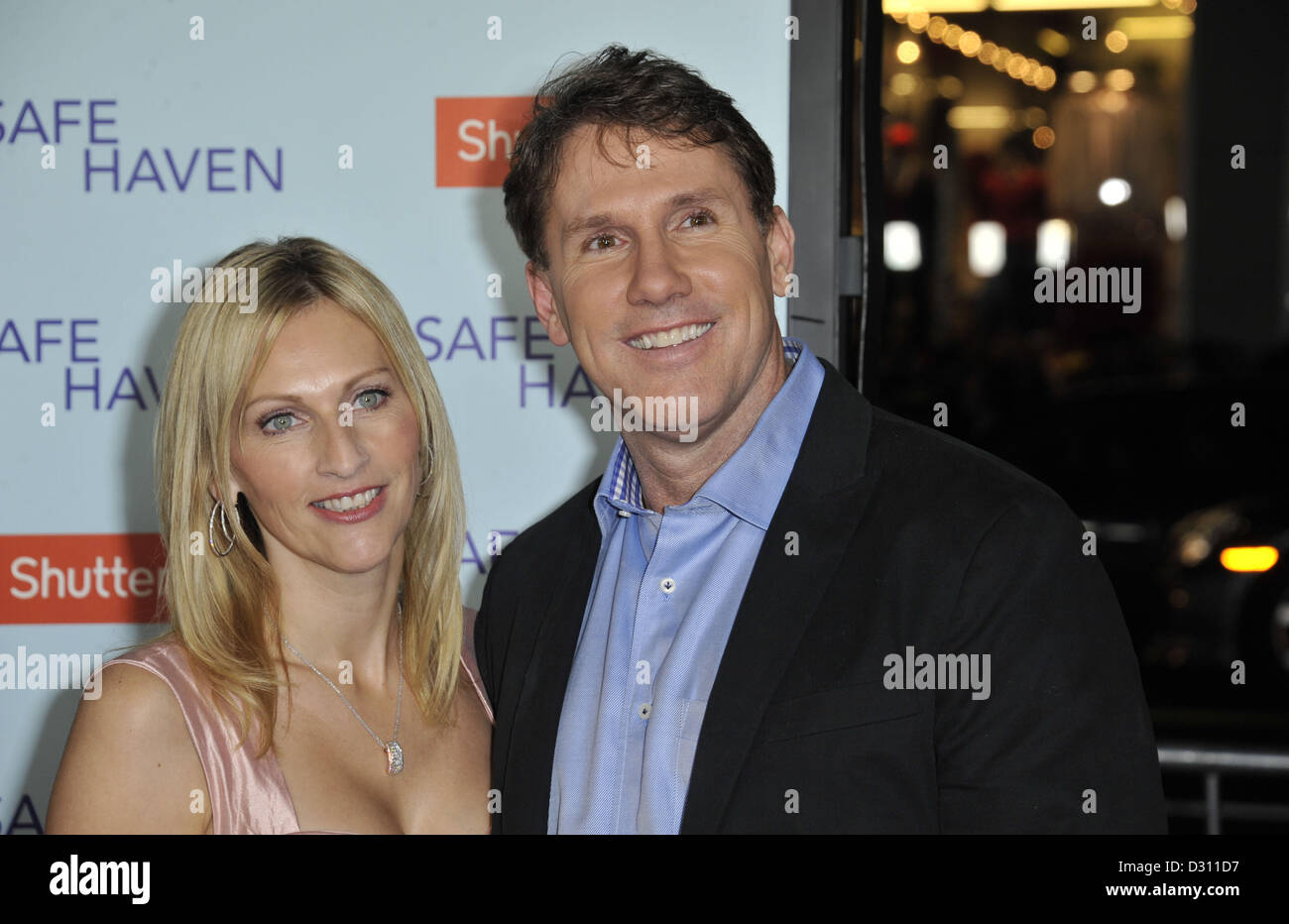 Los Angeles, California, U.S. Cathy Sparks, Nicholas Sparks attending