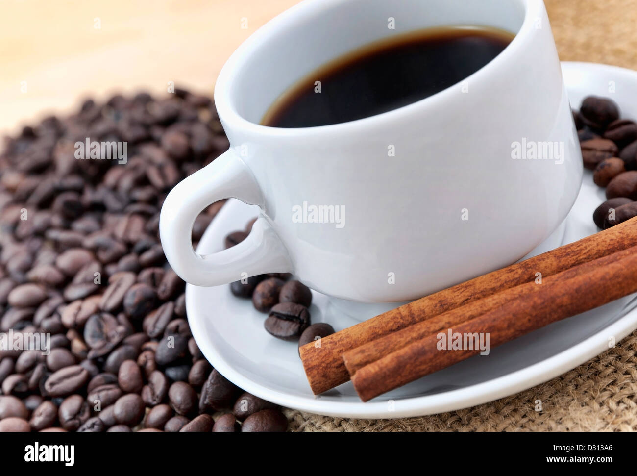 Coffee and cinnamon Stock Photo Alamy