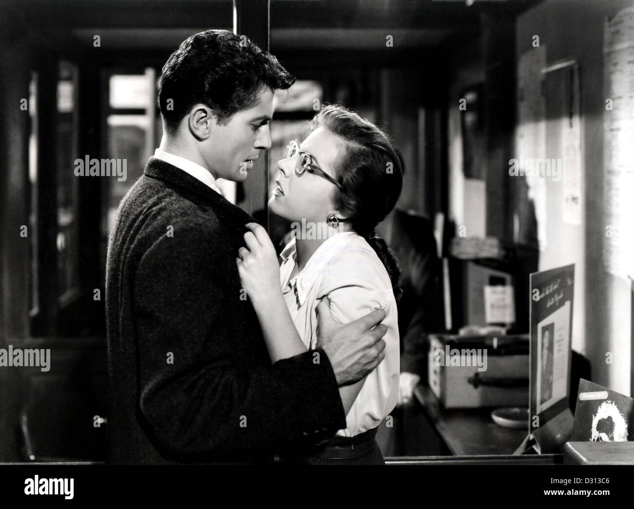 Strangers on a train Stock Photo Alamy