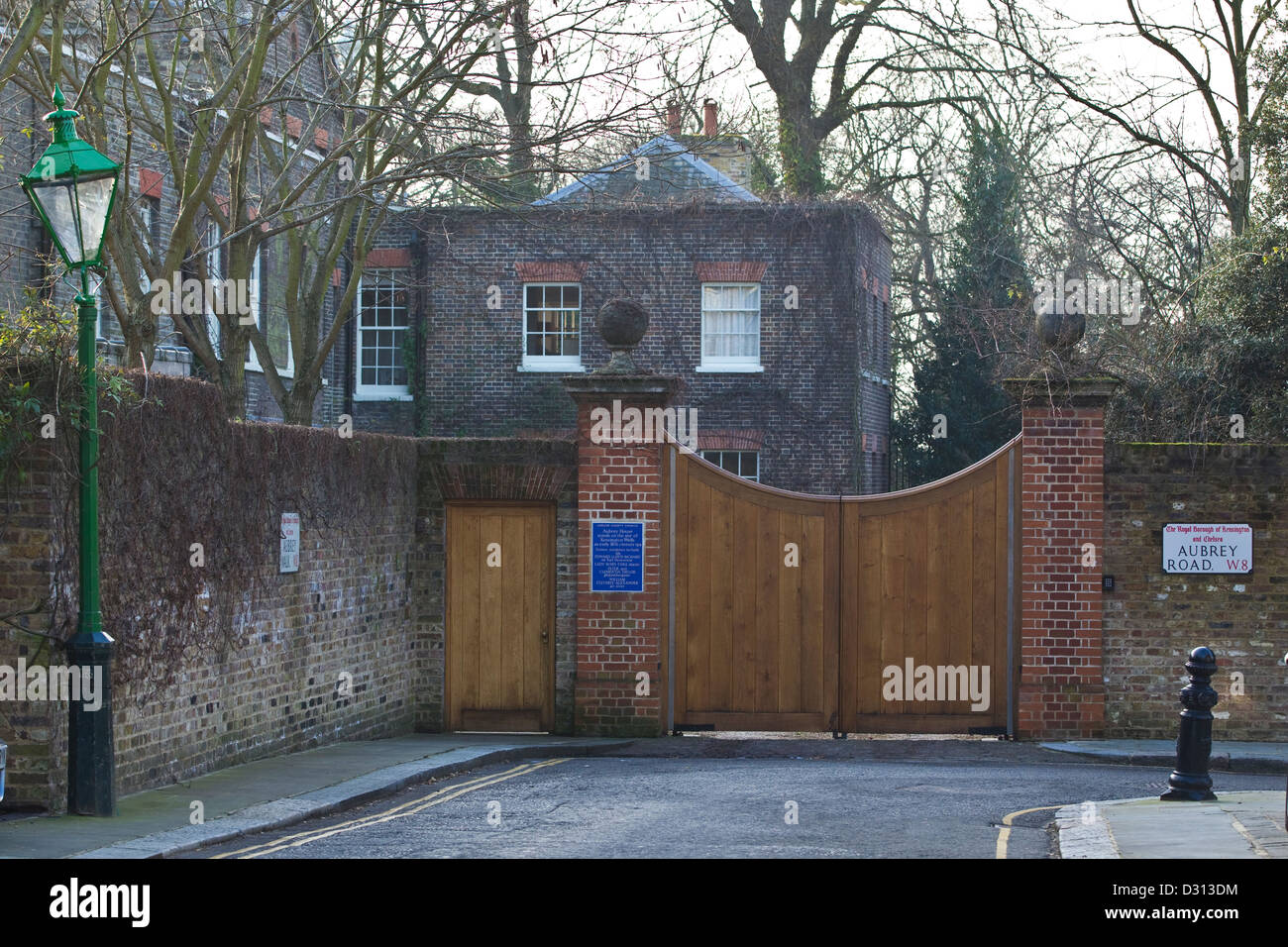 Aubrey House, in Campden Hill area of Holland Park, West London, England, United Kingdom Stock Photo