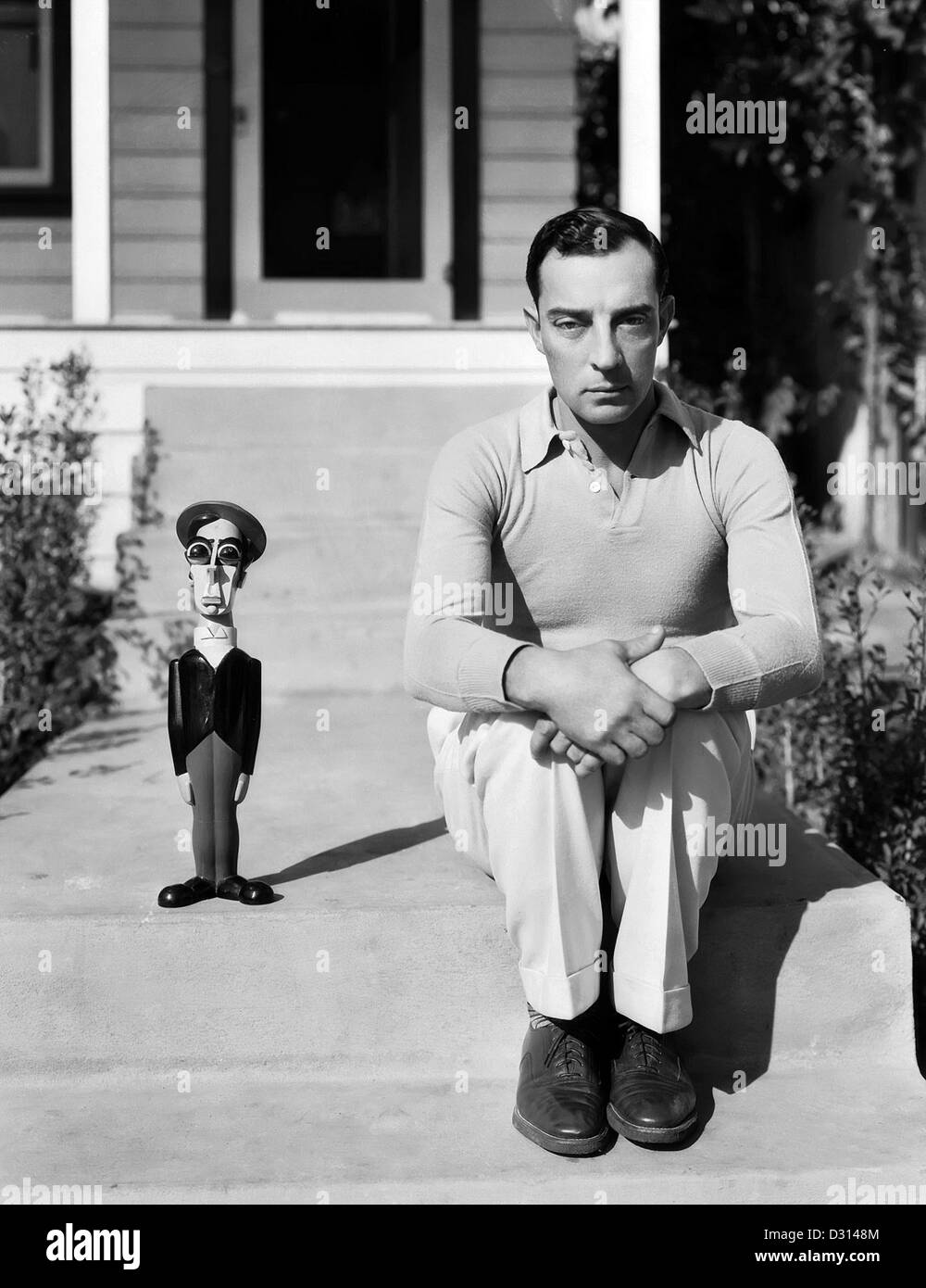 Buster Keaton at the piano, 1962