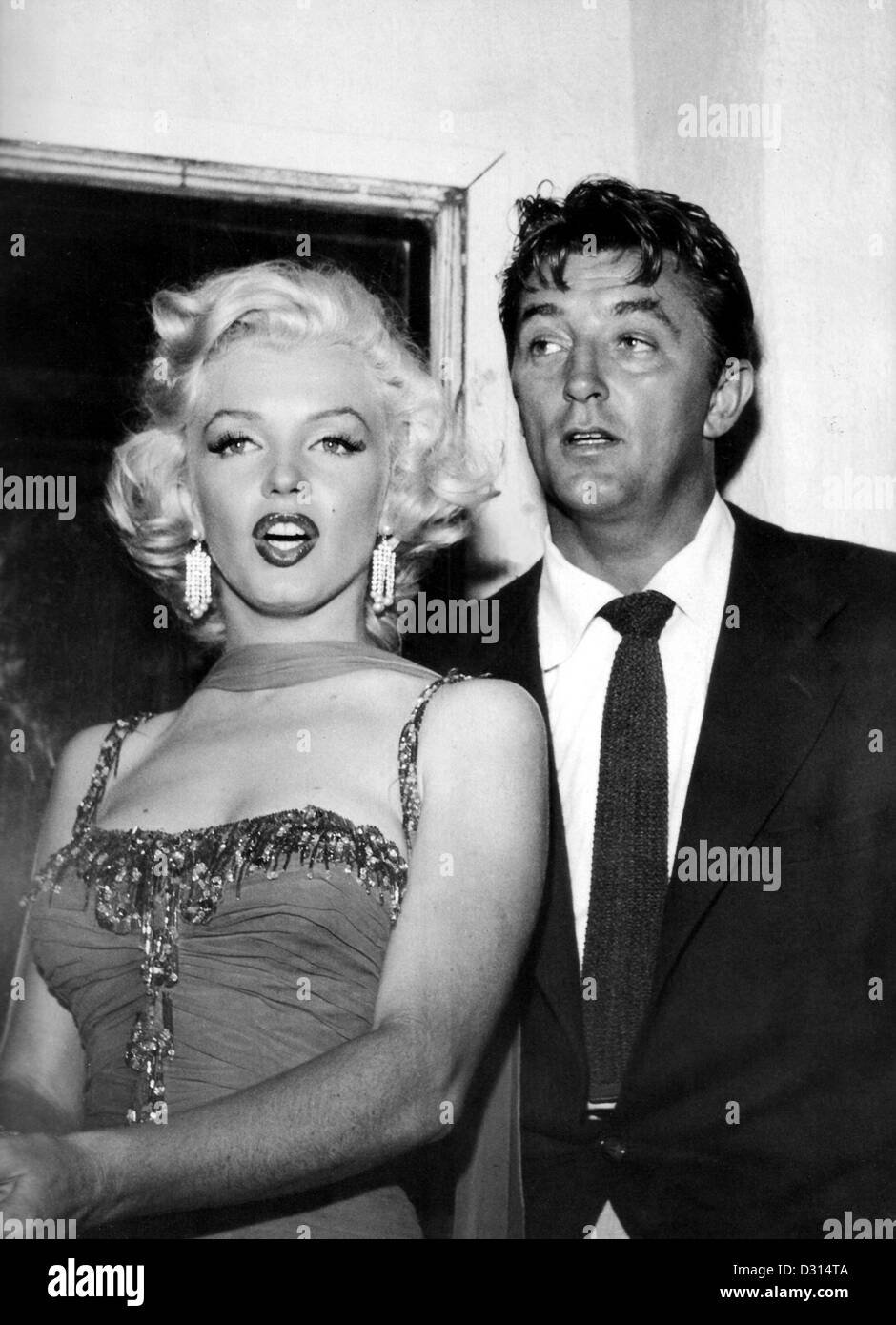 Marilyn Monroe, Robert Mitchum Stock Photo