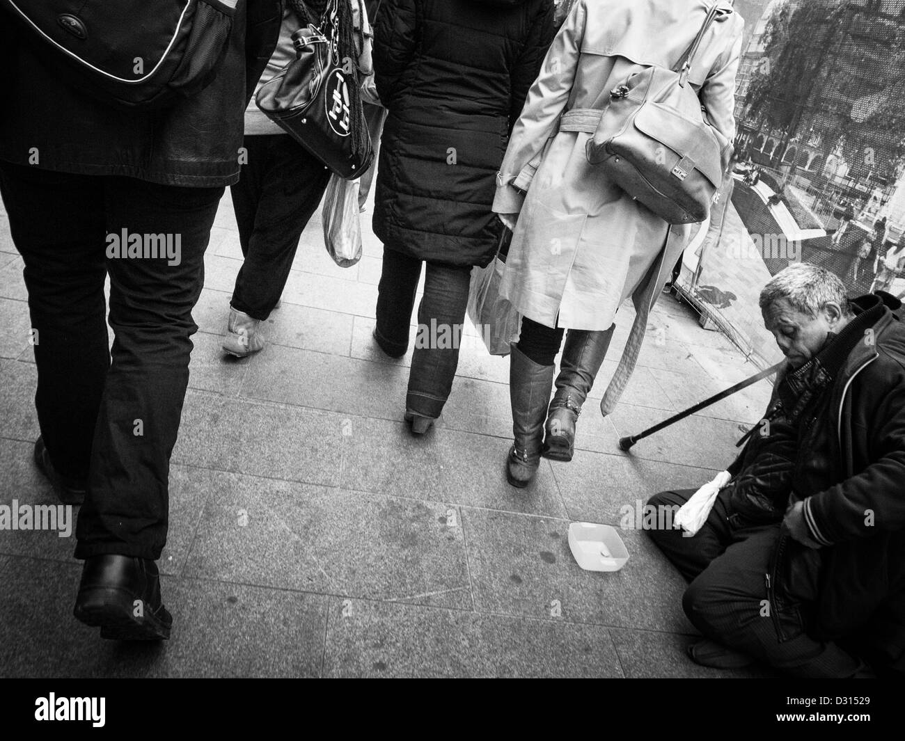 Beggar street Black and White Stock Photos & Images - Alamy