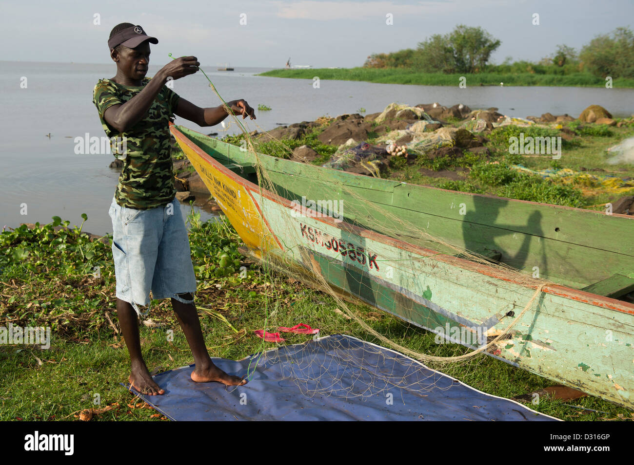 Fishing boat lake victoria kisumu hires stock photography and images