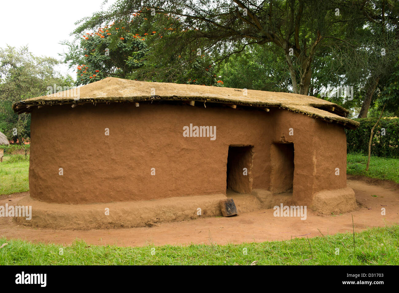 Traditional hut, Kitale museum, Kitale, Kenya Stock Photo