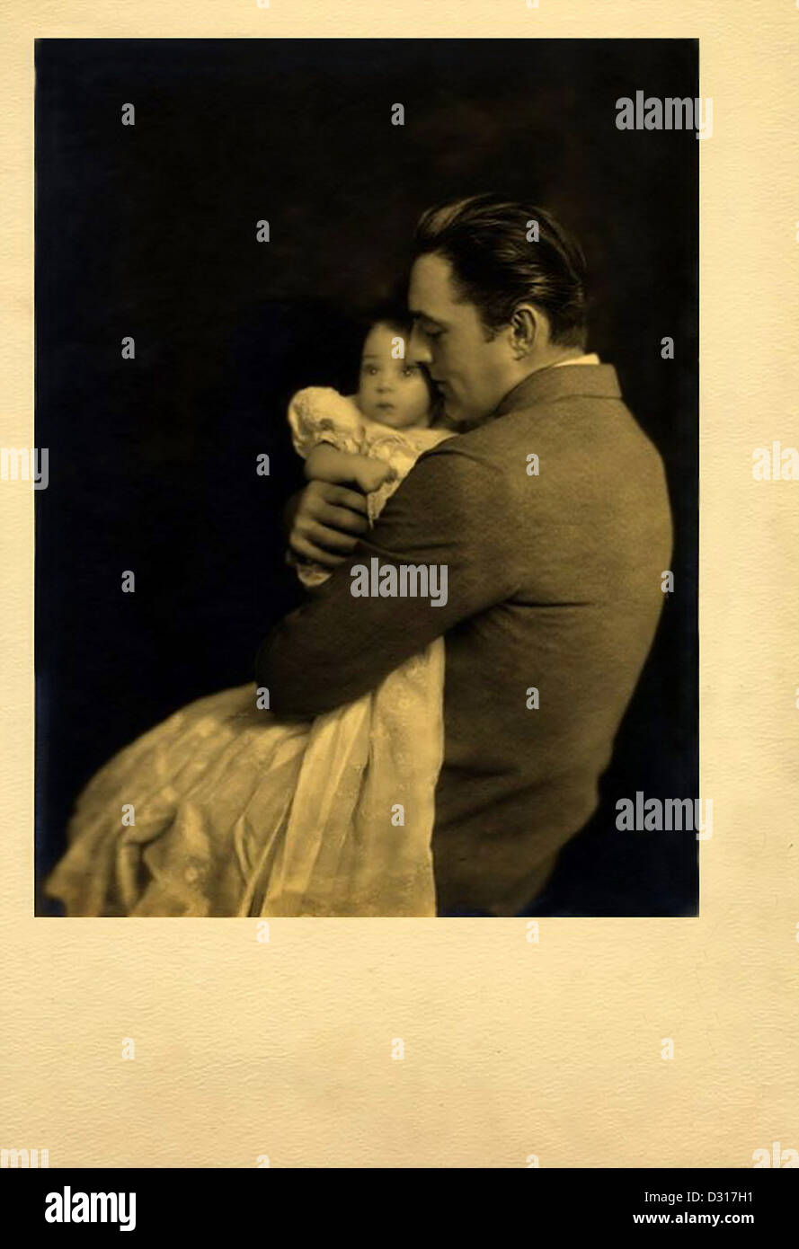 John Barrymore,  her daughter Diana Barrymore Stock Photo