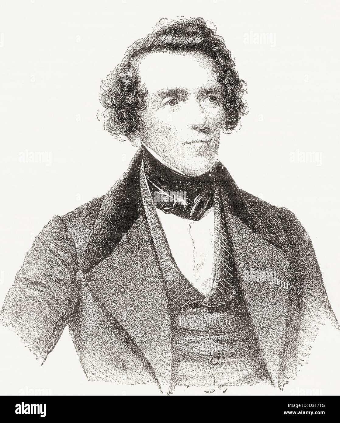 Giacomo Meyerbeer, born Jacob Liebmann Beer, 1791 – 1864. German opera composer. Stock Photo