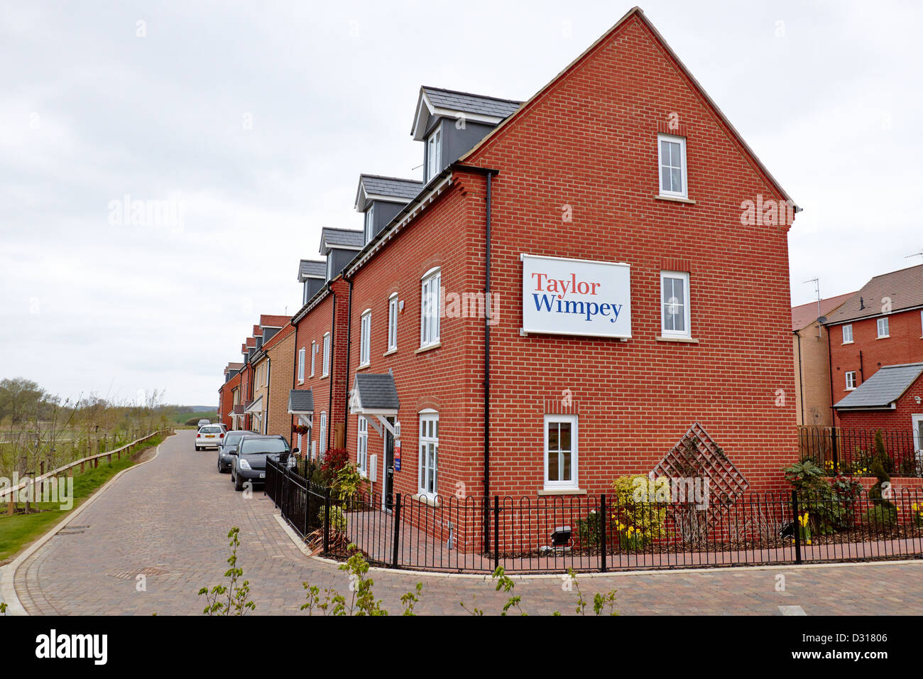 General view of Taylor Wimpey's Buckingham Park new housing development near Aylesbury Stock