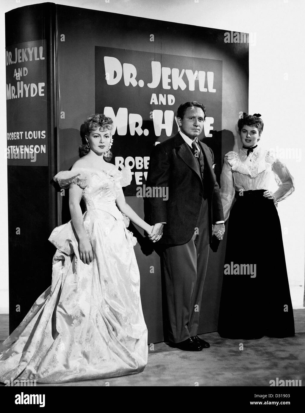 Lana Turner, Spencer Tracy, Ingrid Bergman Stock Photo