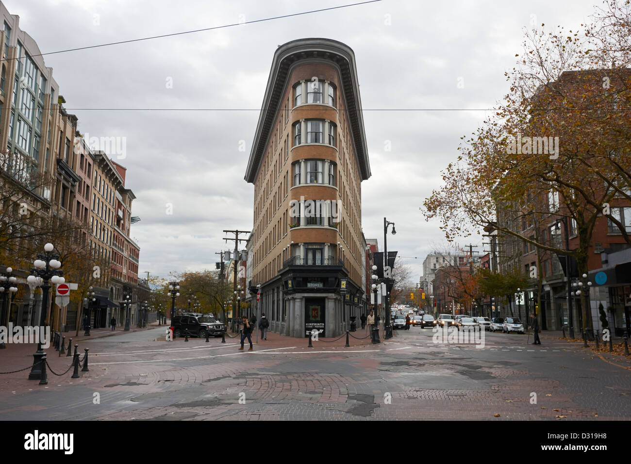 original hotel europe flatiron building now affordable housing Vancouver BC Canada designed by parr and fee first canada reinforced concrete structure Stock Photo