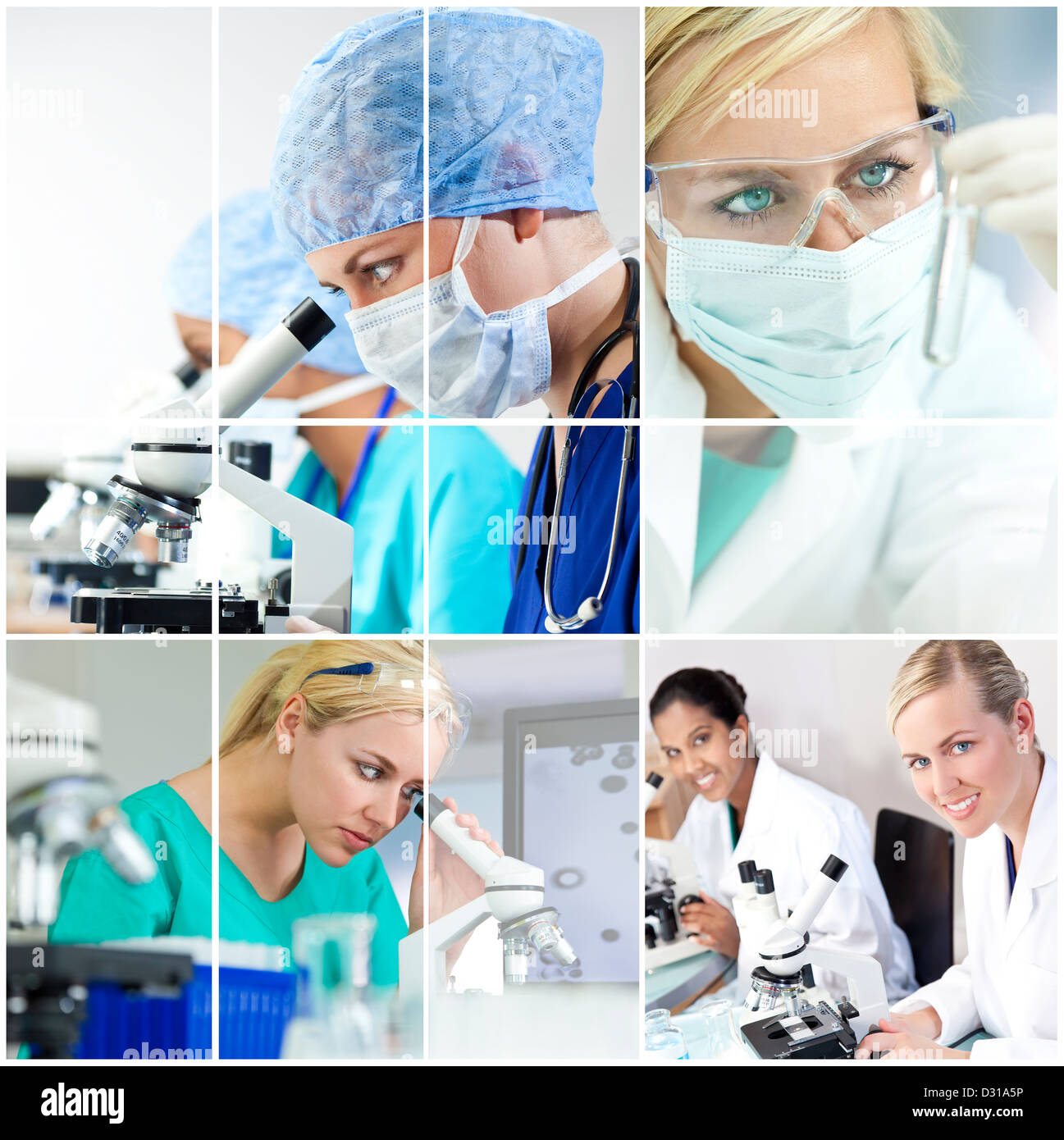 Medical team wearing lab coats hi-res stock photography and images - Alamy