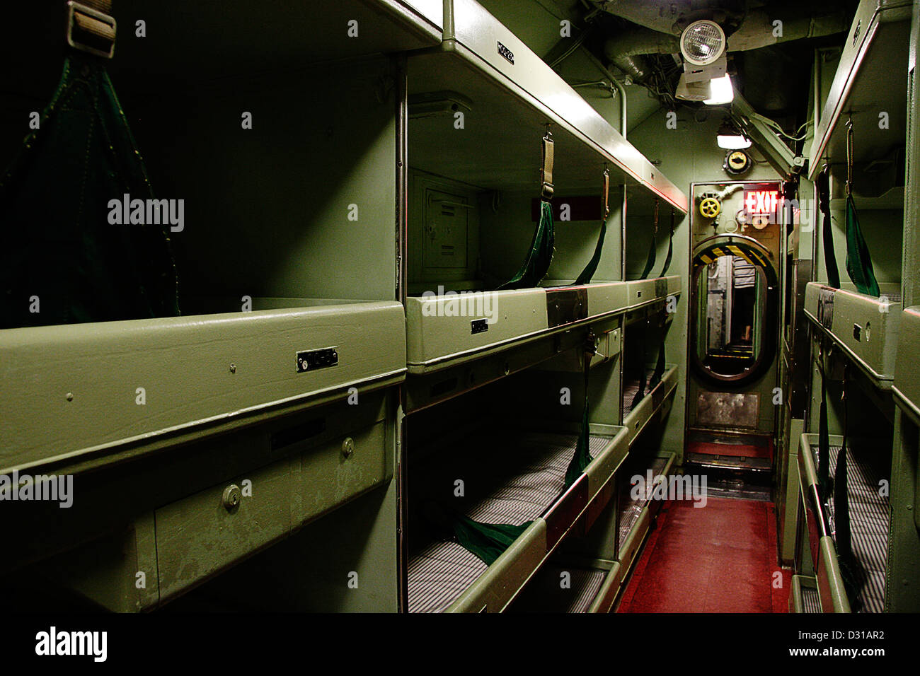 Living quarters USS Intrepid Stock Photo - Alamy